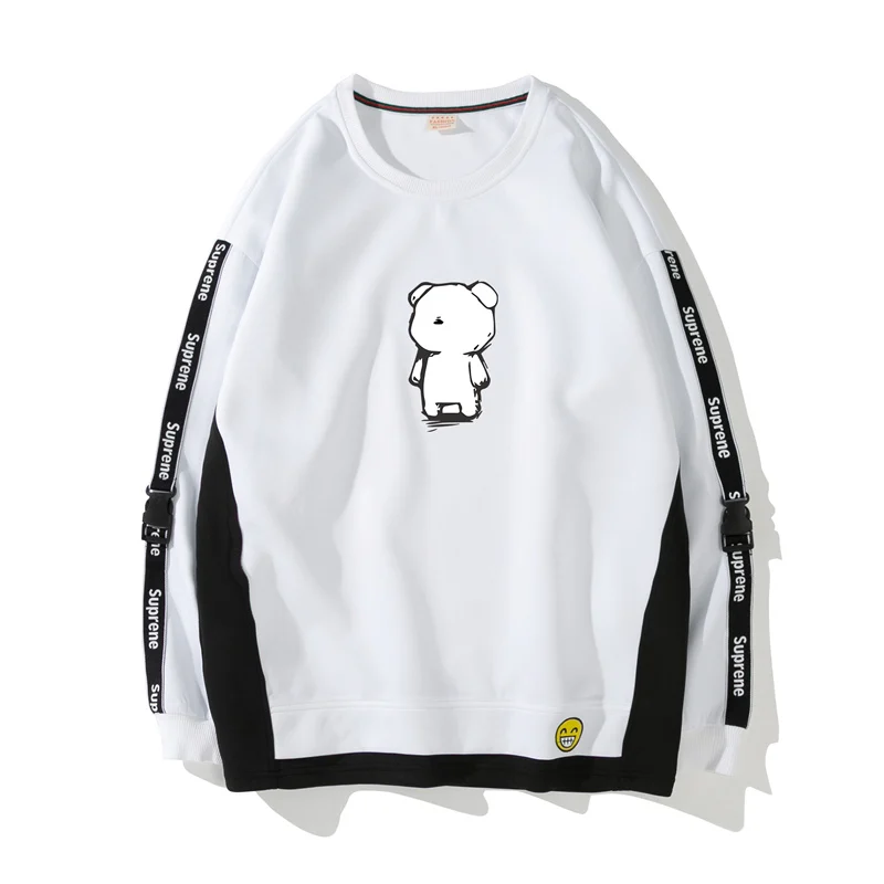 Hoodie Streetwear Hip Hop Solid  print Hooded Hoody Mens Hoodies and Sweatshirts WY7062