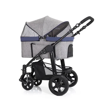 

Large pet stroller high-end dog stroller rescue dog four-wheeled outbound supplies box