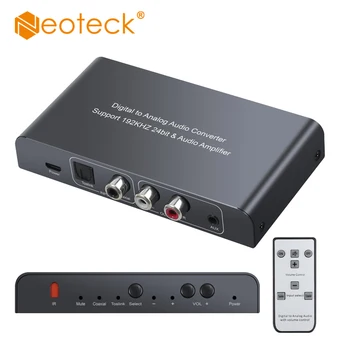 

Neoteck Digital to Analog Audio Converter With Remote Control 192khz Optical Coaxial SPDIF to RCA/3.5MM Jack DAC Adapter