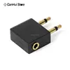 Универсальный 3,5 мм до 2x3,5 мм самолет наушники аудио адаптер для наушников Конвертер Разъем Airline Jack ► Фото 3/4