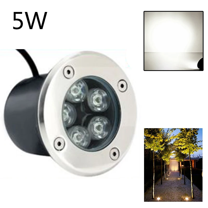 

LED Solar Power Buried Light Under Ground Disk Light Path Way Waterproof Lamp UK