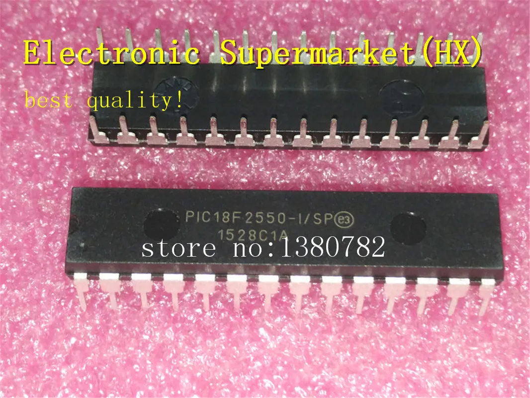 Новый оригинальный 10 шт./лот PIC18F2550-I/SP PIC18F2550 DIP-28 В наличии! | Электронные