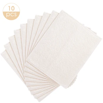 

10PCS/Lot Bamboo Fiber Dual-Layer Cleaning Cloth High Efficient Anti-Grease Dish Washing Towel For Kitchen Stove Tiles Glass