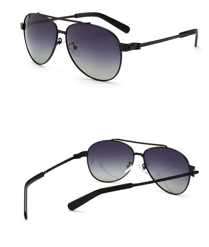 Zerosun Brand Polarized Sunglasses Men Oversized Sun Glasses for Man Gradient Gold Luxury Design HD Polaroid Shades Driving