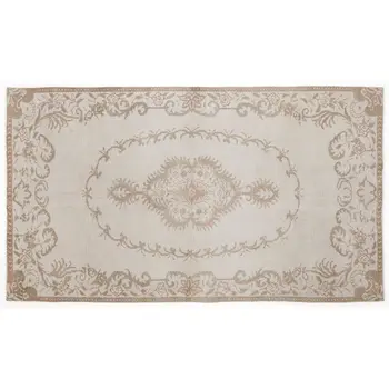 

Handmade Beige Vintage English English Area Rug 165x290 Cm-5'5''X9'6''