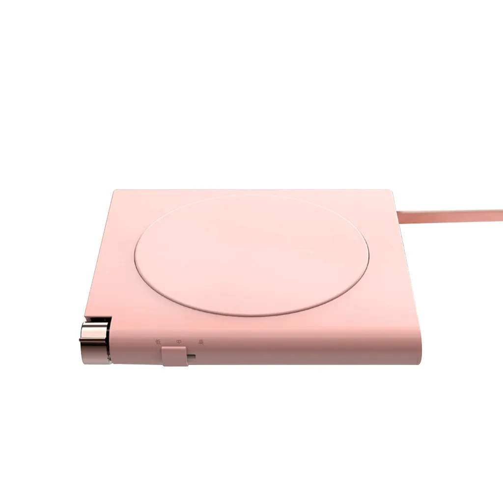 Креативные USB теплые чашки коврик термостат чашки термостат нагревательное устройство грелка коврик Бытовые аксессуары Новые поступления - Цвет: Розовый