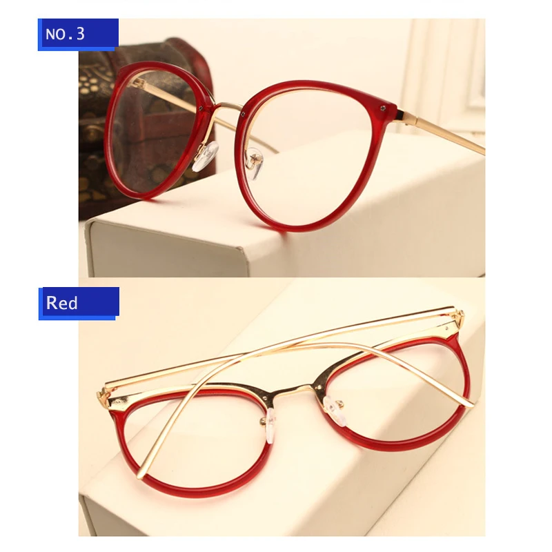Iboode Модные оптические очки прозрачные близорукость очки Женские винтажные металлические очки женские дизайнерские оправы для очков