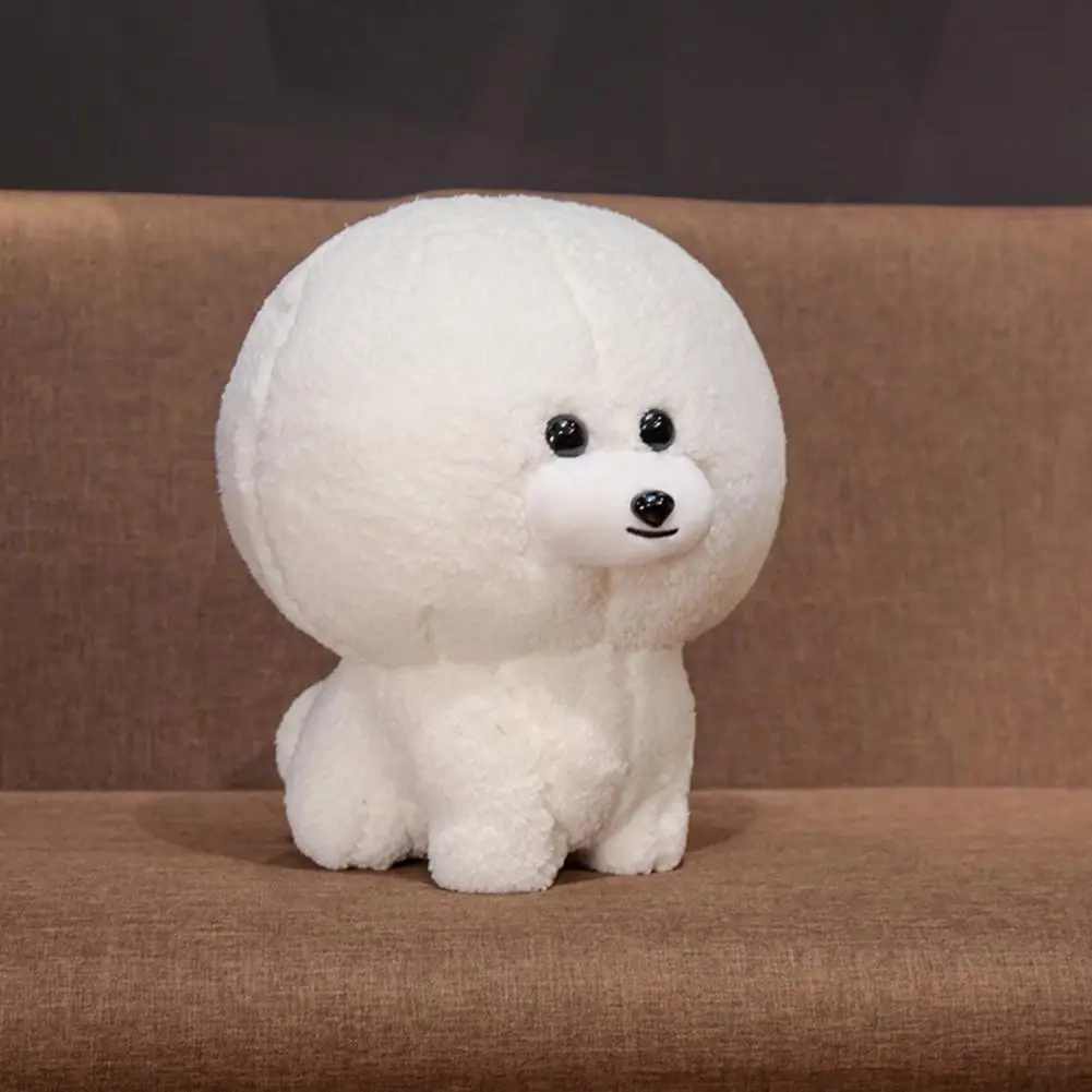 Kuulee 30 см милый мультфильм Bichon Frise форма кукла игрушка подвесная Подвеска для детей - Цвет: White