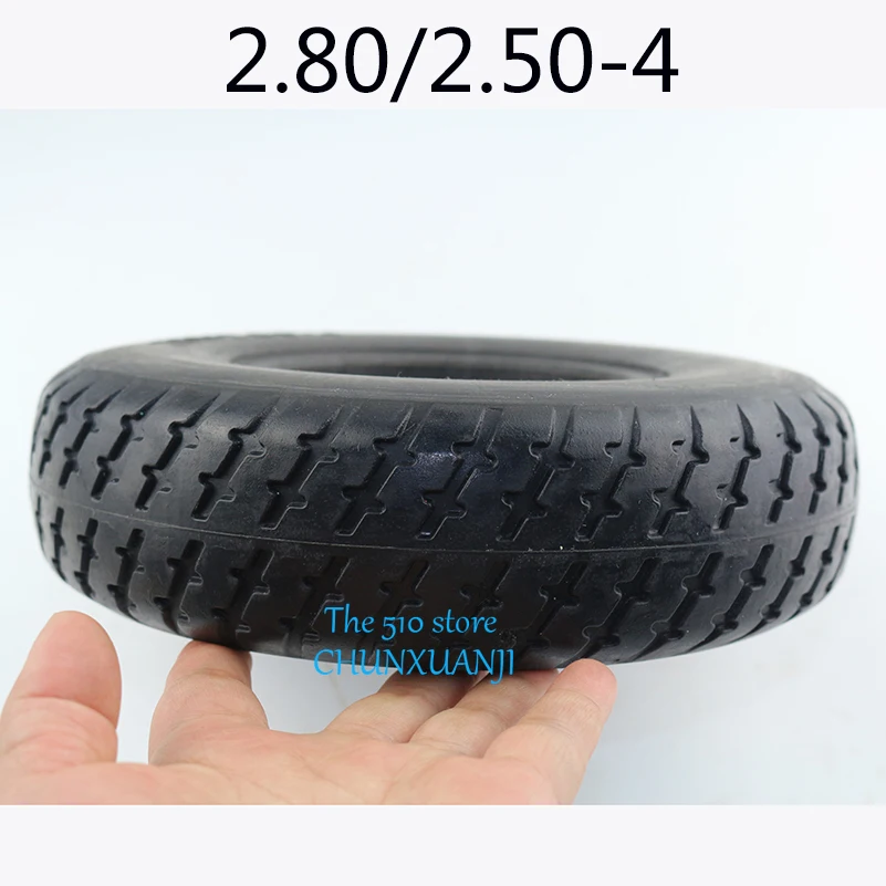 Электрический скутер твердые шины 2,80/2,50-4 пневматические шины прочные толстые колеса Твердые наружные