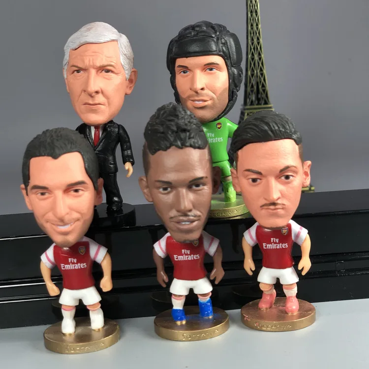 

Ronaldo Lionel Andres Messi Neymar da Silva Mohamed Salah Antoine Griezmann figura PVC Model Doll Toys gifts