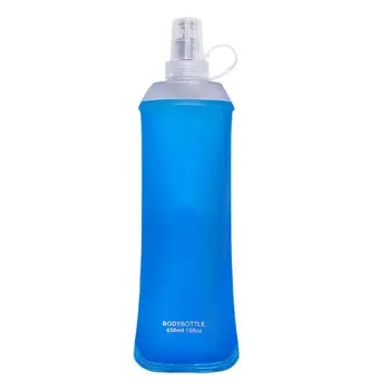 

450ml Soft Collapsible Sport Bottle Kettle TPU BPA Free Running Marathon Hydration Pack