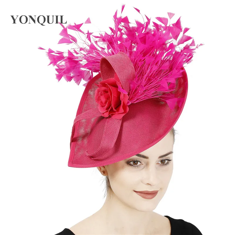 New Hot Pink Wedding Hat Fascinators 