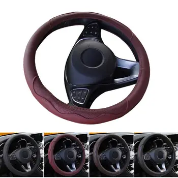 

Car Accessories Interior Auto Car Steering Wheel Cover Braid On The Steering-wheel Fashion Non-slip Car Auto Covers Car-styling