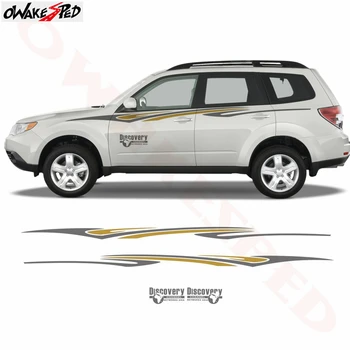 

For Subaru Forester Sport Stripes Stickers Car Waist Line Decor Decal Auto Body Side Door Accessories Vinyl Decals Sticker