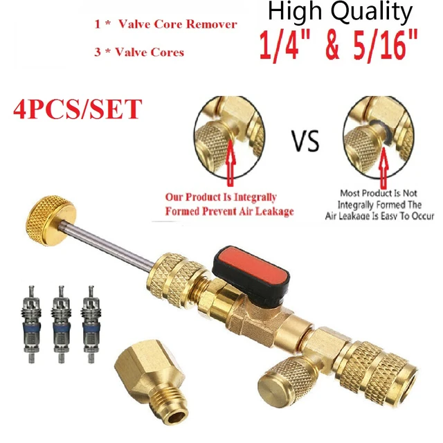  R410A R22 Valve Core Remover Installer Tool with Dual