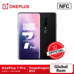 Глобальная прошивка OnePlus 7 Pro 6 GB 128 GB смартфон 48MP камера Snapdragon 855 6,67 дюймов 2 K + AMOLED экран разблокировка UFS 3,0