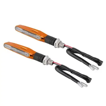 

High Performance 2pcs Universal Motorcycle LED Turn Signal Indicators Amber Blinker Light 12V Motorbike Lamp Super Bright Easy t