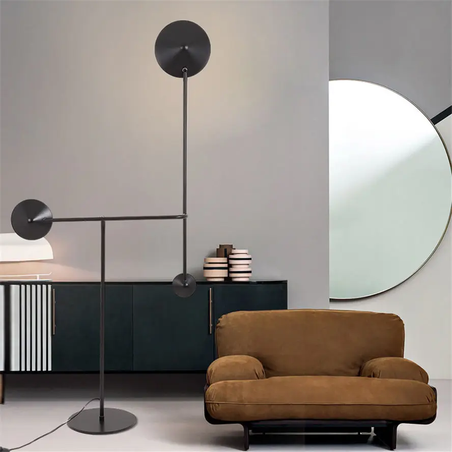 postmodern creative design floor lamp Adjustable light pole living room bedroom villa standing lamps indoor led lighting fixture