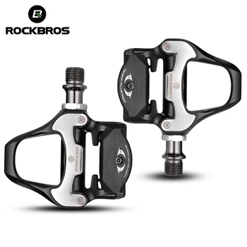 

ROCKBROS SPD-SL Cycling Road Bike Bicycle Self-locking Pedals Ultralight Aluminum Alloy 2 Sealed Bearing Bicycle Pedal Bike Part