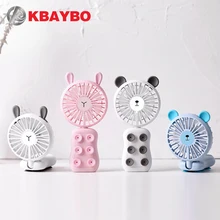 Складные ручные вентиляторы перезаряжаемый с 7 цветами светодиодный ручной или позиционируемый мини-вентилятор электрические личные вентиляторы портативные на открытом воздухе