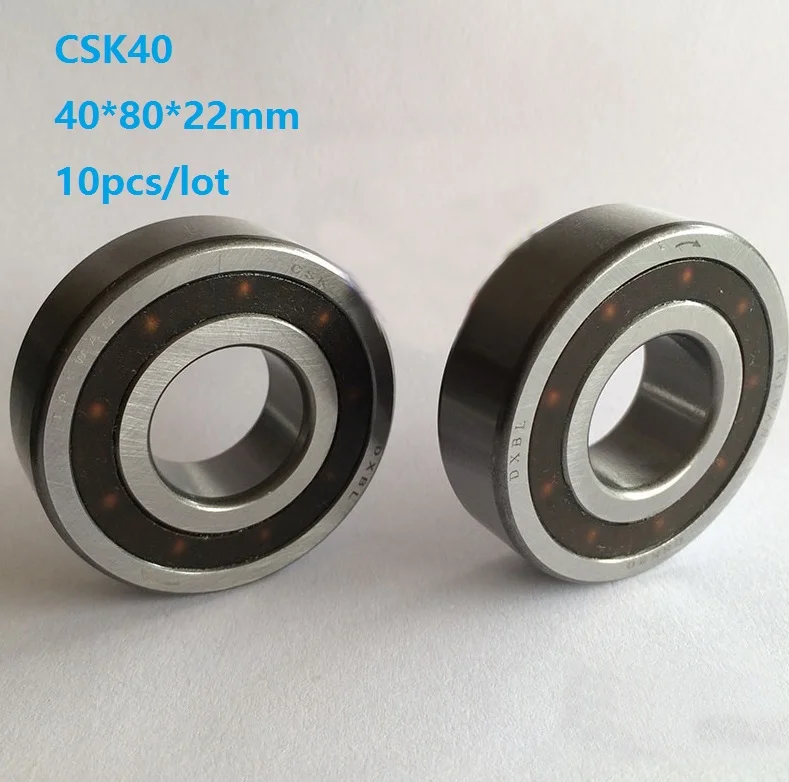 10 шт. CSK40/CSK40PP 40*80*22 мм односторонний подшипник без шпоночного паза подшипник муфты обратного хода/односторонний подшипник сцепления с двойным пазом