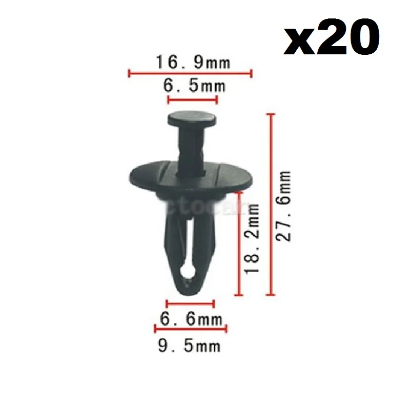 

20pcs Front Bumper Fascia Retainer Clip Rivet Fastener For FORGm 1636632 20687704 For Buick Riviera/Reatta