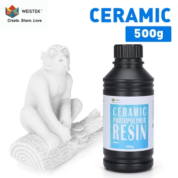 

WEISTEK 3D Printing Ceramic Resin 405nm UV Resin for 3d Printer LCD Printer Resin Liquid Printing Material 500ml/bottle
