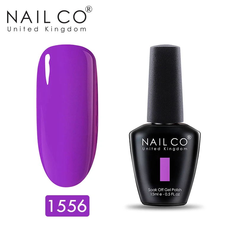 NAILCO 150 чистые долговечные цвета гибридное лаковое гелевое покрытие для ногтей Esmalte гель для дизайна лак розовый красный вымачивать праймер Гель-лак - Цвет: 1556