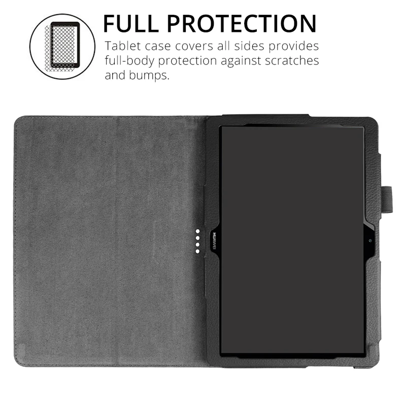 Чехол для планшета Huawei MediaPad T5 10 1 тонкий складной флип чехол из искусственной кожи