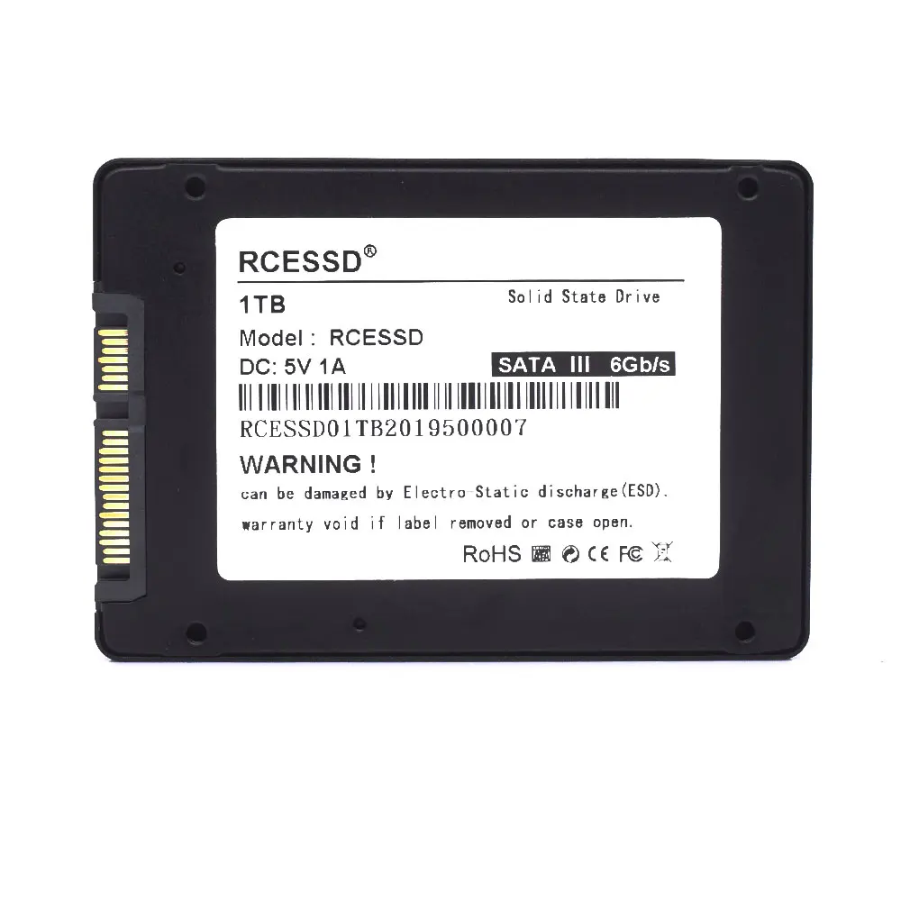 RCESSD металлический 1 ТБ 512 ГБ 256 Внутренний твердотельный диск SATA3 HDD жесткий 2 5
