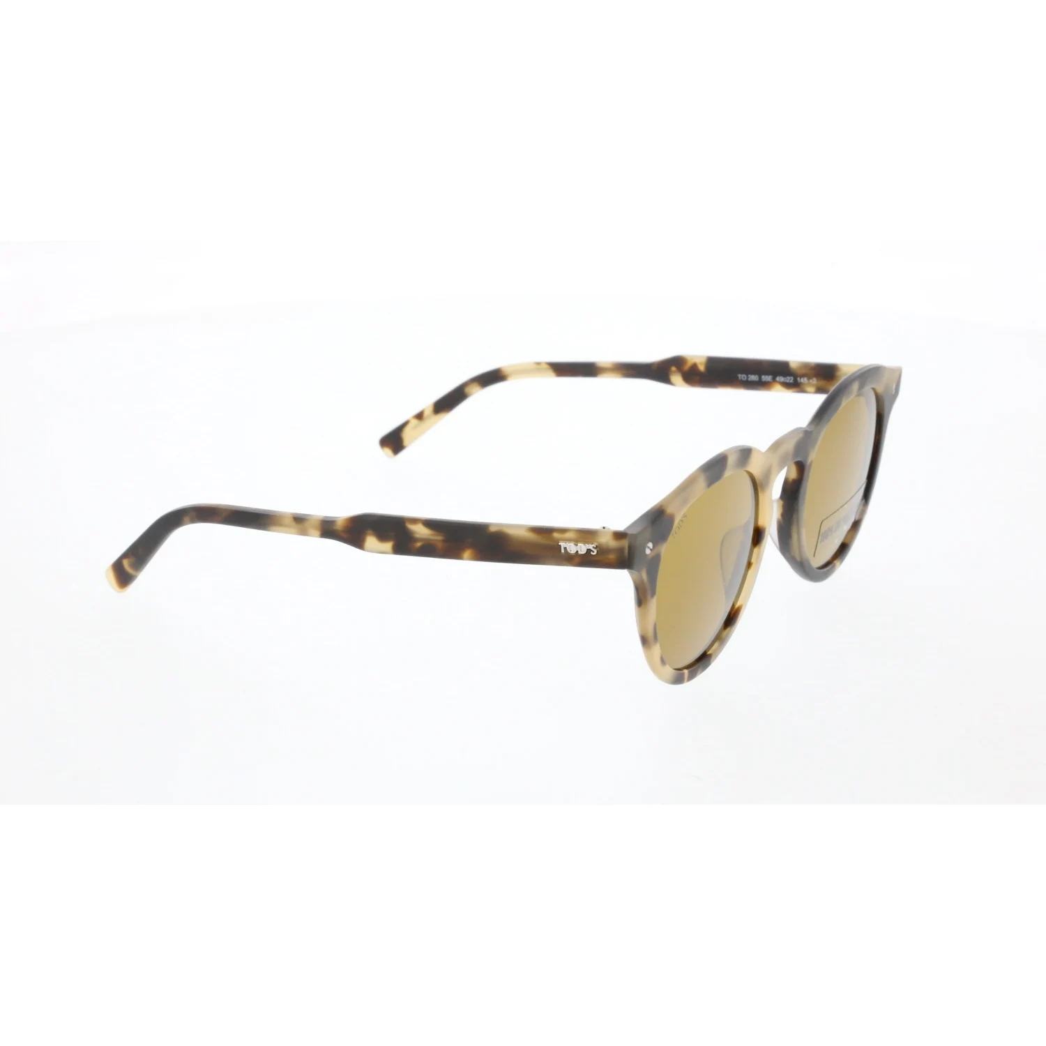 

Unisex sunglasses to 0260 55e bone Brown organic oval aval 49-22-145 tods