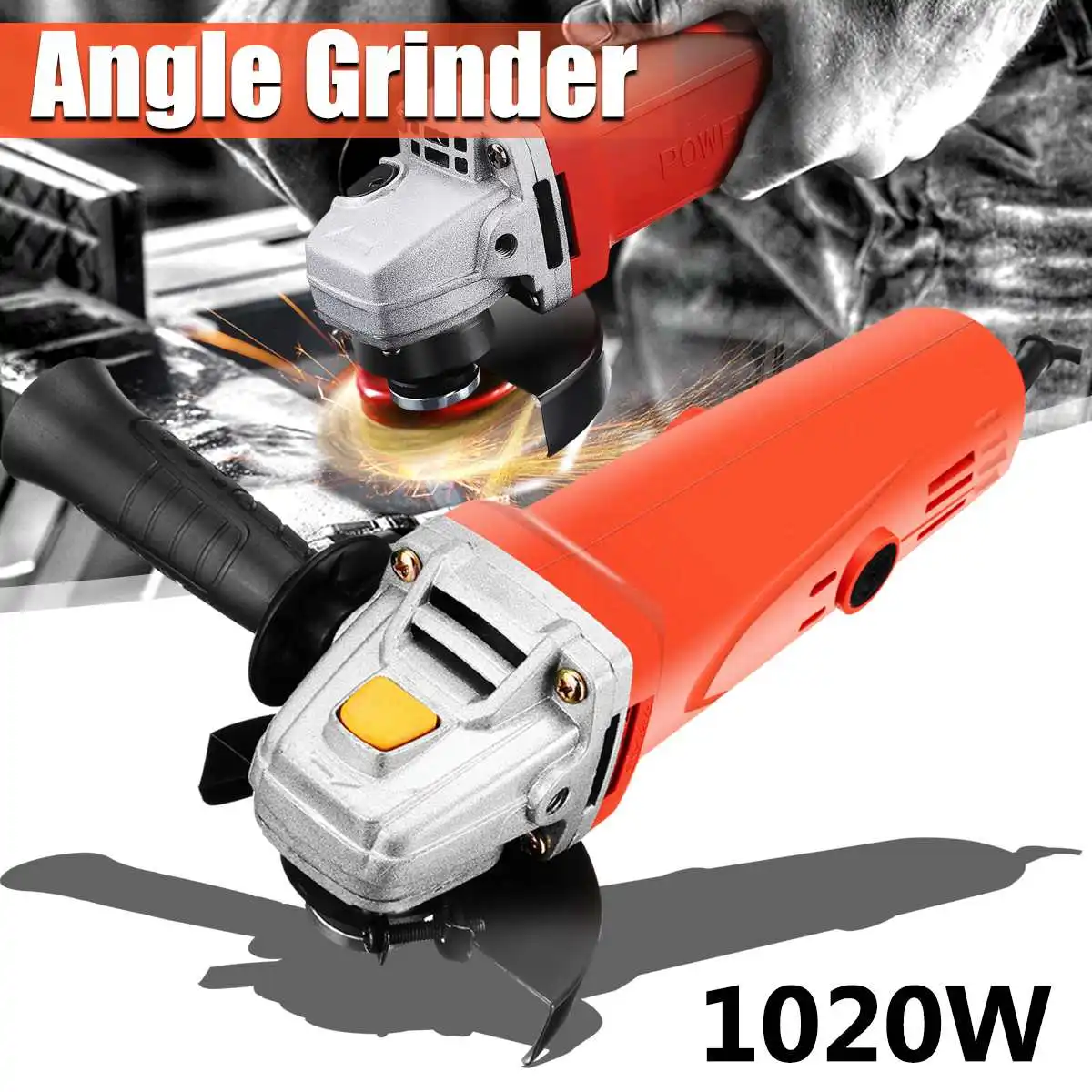 

1020W 11000RPM Small Electric Angle Grinder Anti-skid Protection Metal Polishing Knife Machine Woodworking Electric Cutting Tool