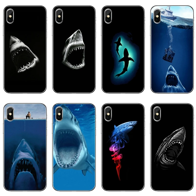 Silicone Phone Case Shark Whale Sea For Huawei P20 P30 P40 Pro P10 P9 Lite Y5 Y6 Y7 Y9 P Smart Plus 2018 2019 | Мобильные телефоны