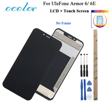 Ocolor для UleFone Armor 6 ЖК-дисплей+ кодирующий преобразователь сенсорного экрана в сборе Замена+ пленка+ Инструменты+ клей для UleFone Armor 6E