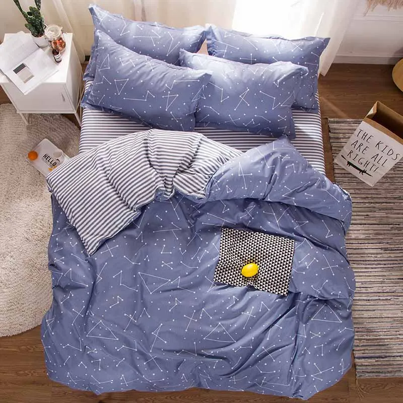 Simanfei Постельное белье 1 шт. покрывала+ 1 шт. простыня+ 2 шт. наволочка одеяла удобные постельные принадлежности набор Роскошное Одеяло покрывало для кровати - Цвет: 02