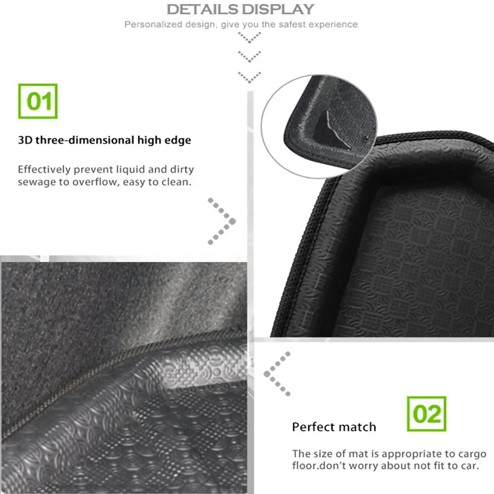 Коврик для багажника автомобиля UXCELL из пенополиэтилена и ЭВА коврик напольный