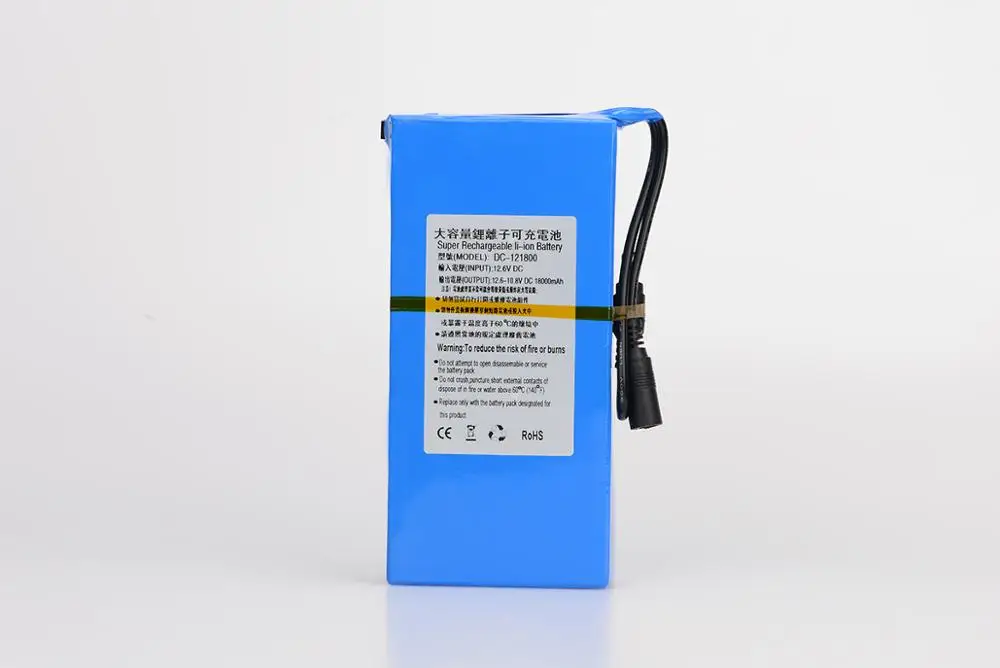 MasterFire 10 компл./лот Портативный AC/DC 12V 18000mah супер Перезаряжаемые литий-ионный Батарея пакет для видеонаблюдения Камера видео Регистраторы