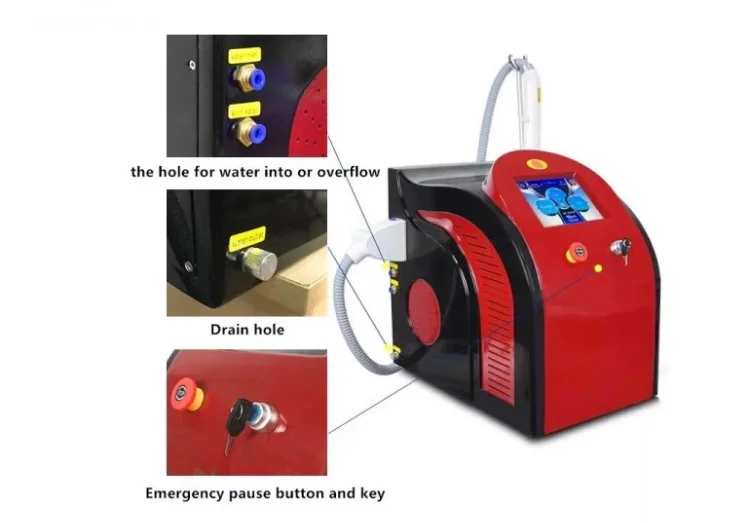 ND Yag лазер 532нм 1064нм 755нм Пико лазер q-переключатель, пикосекундное лазерное удаление татуировок, пикосекундная лазерная машина