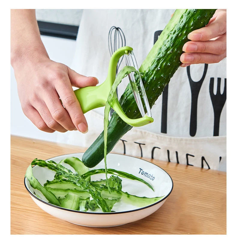 1pc Peeler Vegetable Fruit Stainless Steel Knife Cabbage Grater, Salad  Potato Slicer Kitchen Accessories Cooking Tool Wide Mouth