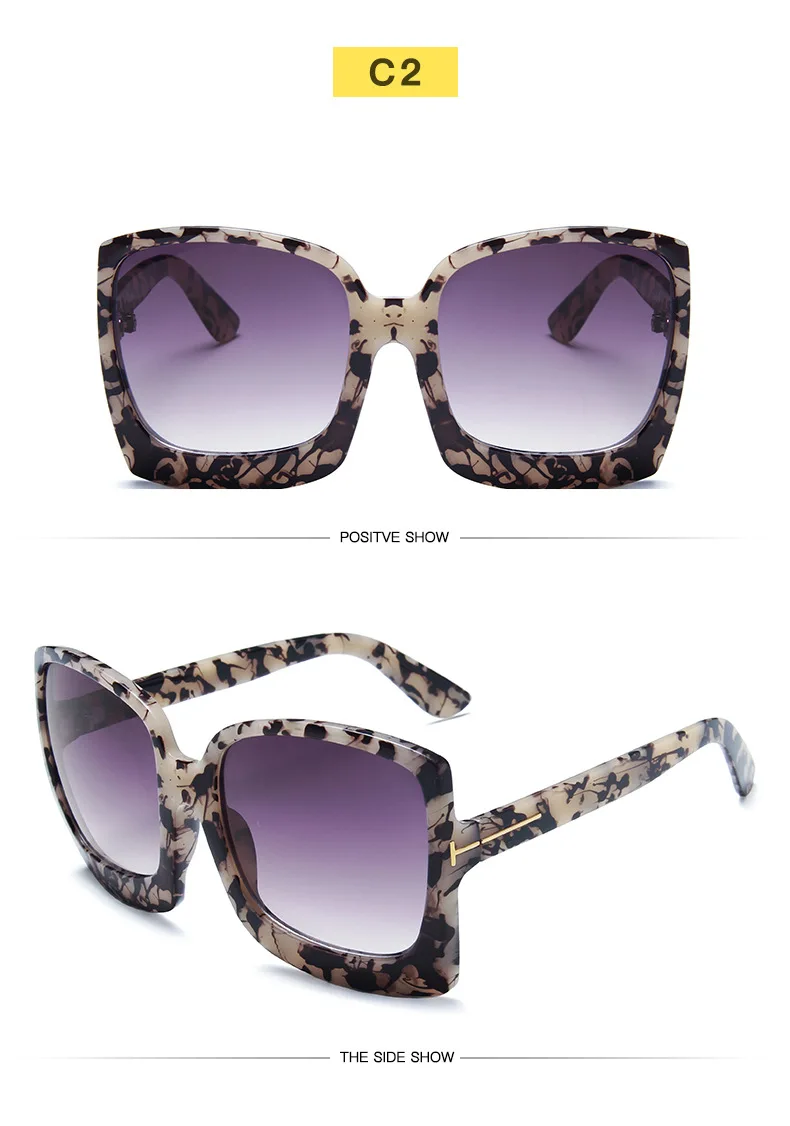 New Fashion Women's Sunglasses 2021 trend Square Sunglasses Female Designer Vintage Retro Sun Glasses For Women Gradient Classic (10)