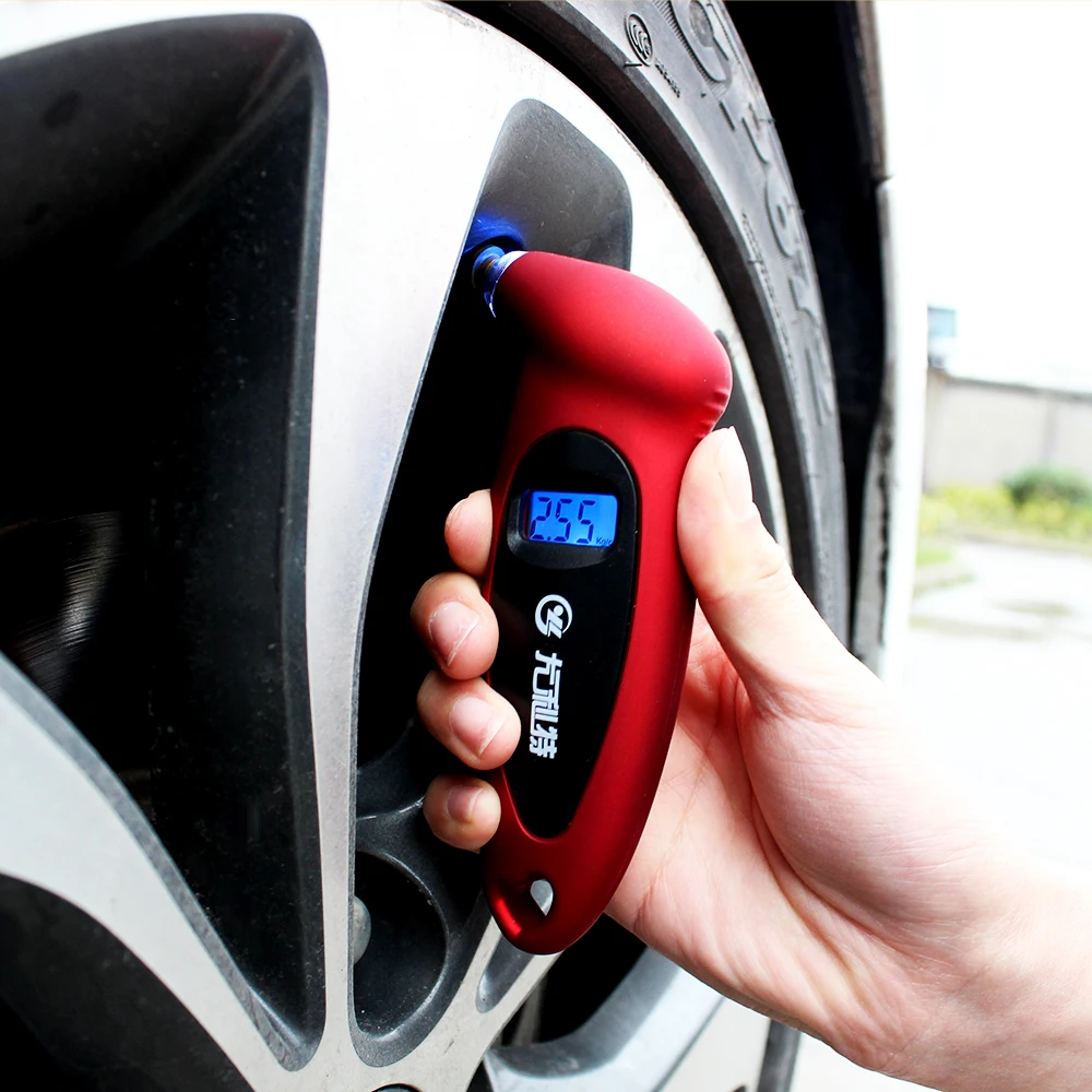 ЖК цифровой манометр для шин автомобиля авто мотоцикл шины воздуха PSI метр