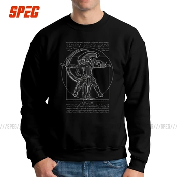 

Vitruvian Hunters Negative Alien Covenant Man Sweatshirt Alien vs Predator Funny 100% Cotton Pullovers Gift Hoodie Clothing