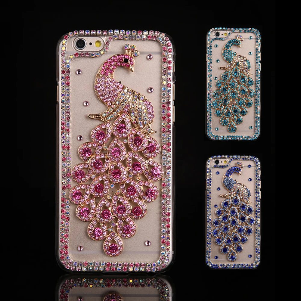 Чехол Sunjolly с павлином и стразами для iPhone 12 Mini 11 Pro Max блестящий чехол телефона