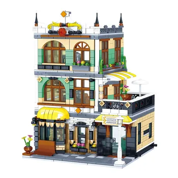 

1set Moc Small Particles Assembling Puzzle Rome Restaurants Building Blocks Toys For Boys Kids 2020 New Arrival