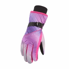 Зимний теплый для катания на лыжах перчатки для сноуборда морозостойкие утолщенные плюшевые лыжные перчатки водонепроницаемые дышащие для активного отдыха