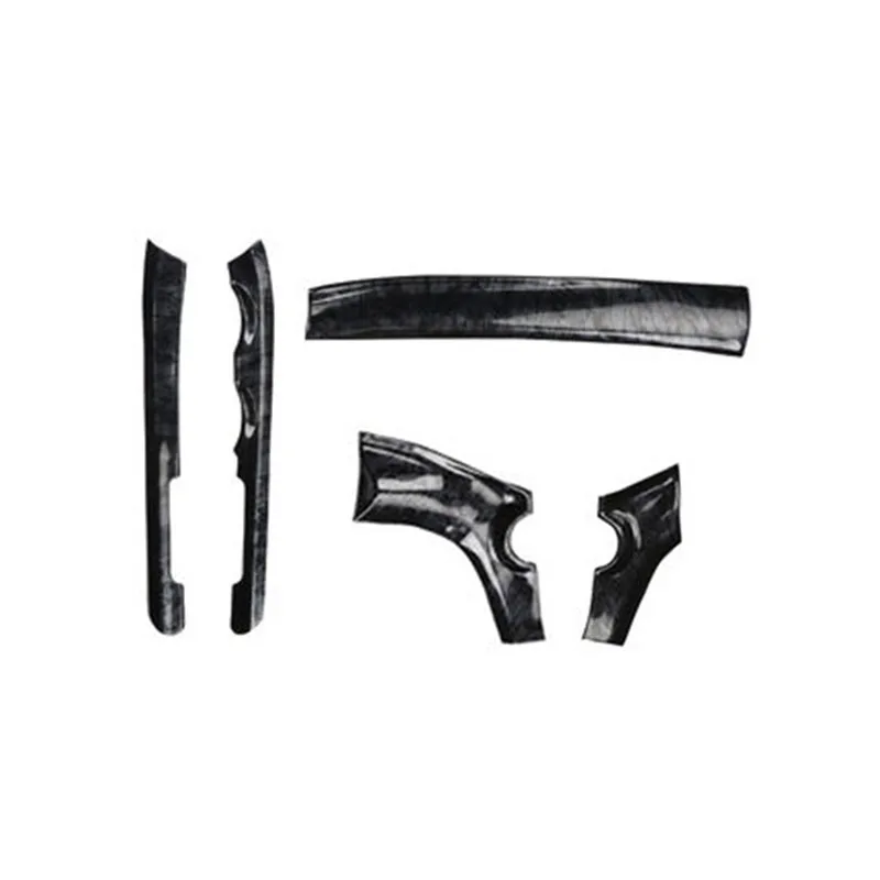 5Pcs/set Car Center Control Gear Box Both Sides Trim Cover Dashboard Co-pilot Decoration Strip For Toyota Highlander
