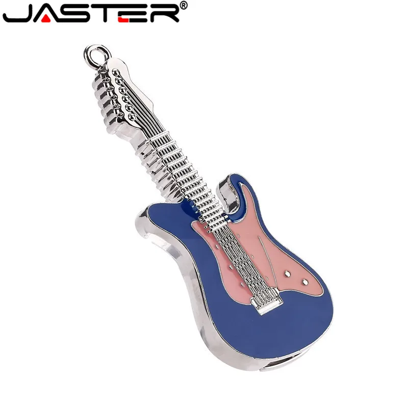 Металлический usb флеш накопитель JASTER в виде гитары музыкальной флешка 4 ГБ 8 16 32 64