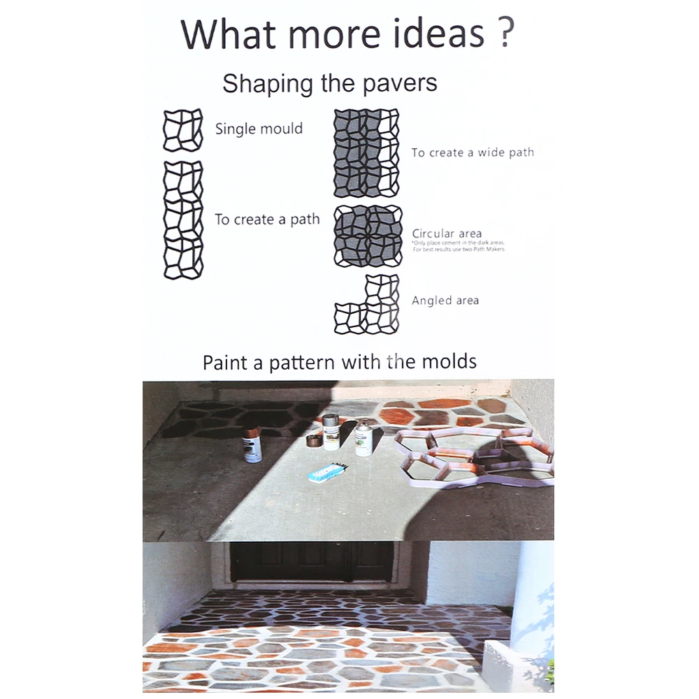DIY Форма для садовых дорожек 10 видов мостовой дорожки границы многоразового использования производитель форма для бетонных кирпичей асфальтоукладчик для дома и сада