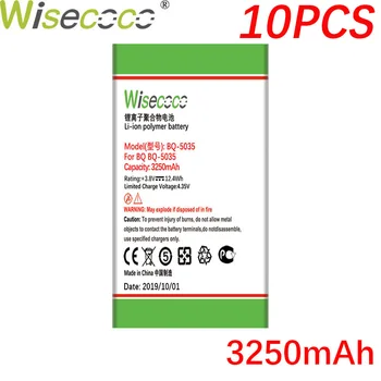 

Wisecoco BQ5035 10PCS 3250mAh New Produced Battery For BQ-5035 BQS5035 BQS-5035 Velvet Phone Battery Replacement+Tracking Code