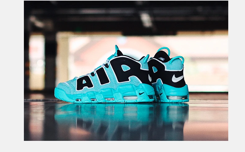 Оригинальные мужские баскетбольные кроссовки с воздушной подушкой от Nike Air More Uptempo, удобные спортивные уличные кроссовки#921948